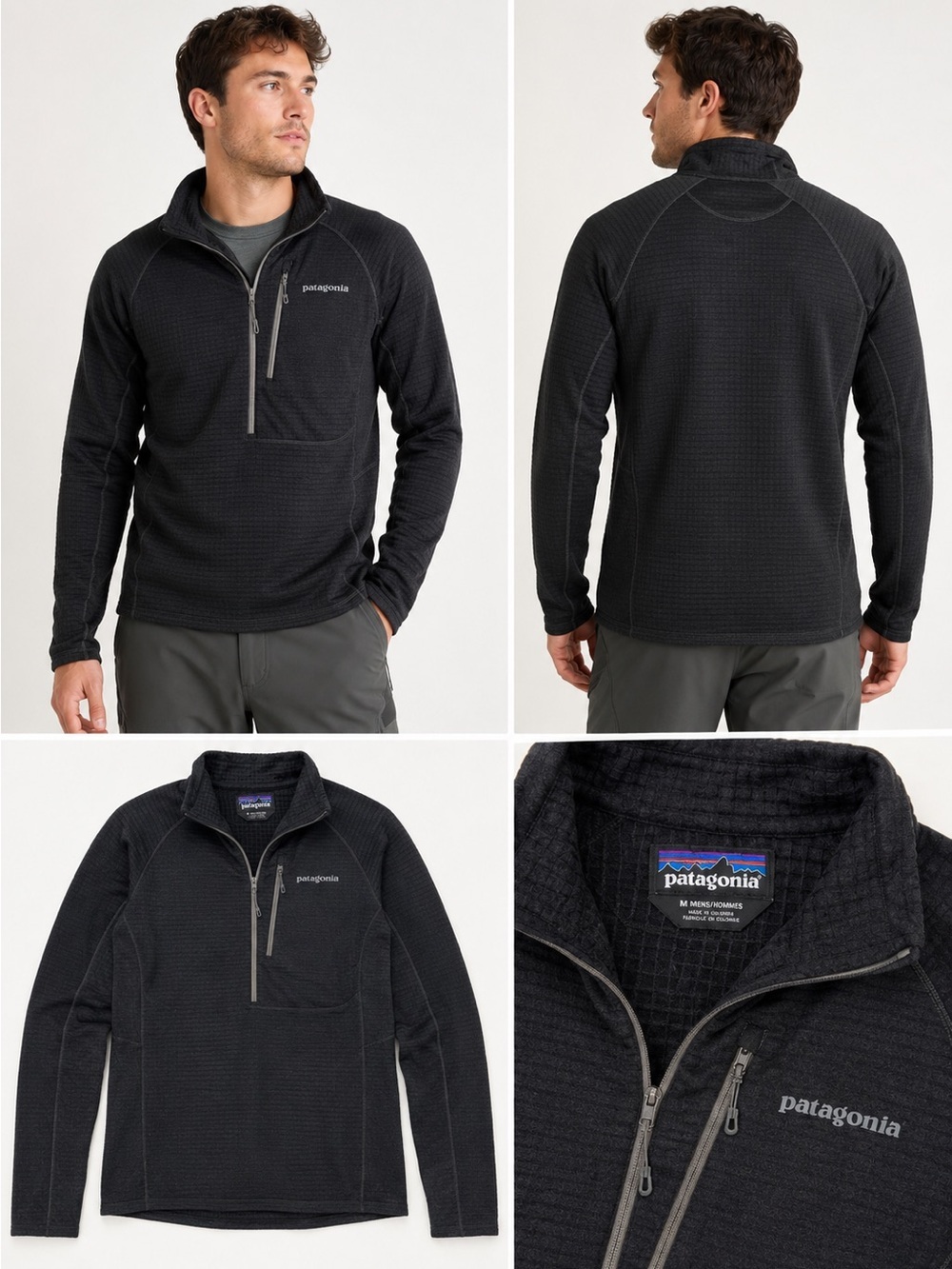 Patagonia Black Mens R1 Pullover Size Medium